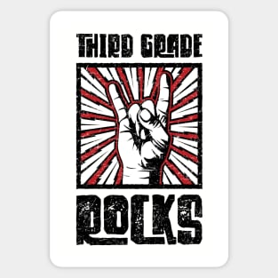 3rd Grade Rocks - Red - Barn Shirt USA Sticker